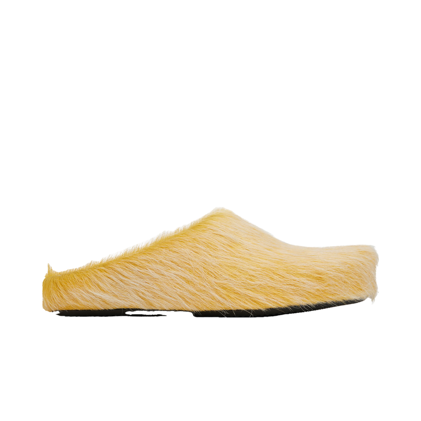 Tennarit ja kengät Marni Long Hair Calfskin Fussbett Slip-on Loafers Keltainen | SBMR000600 P8006
