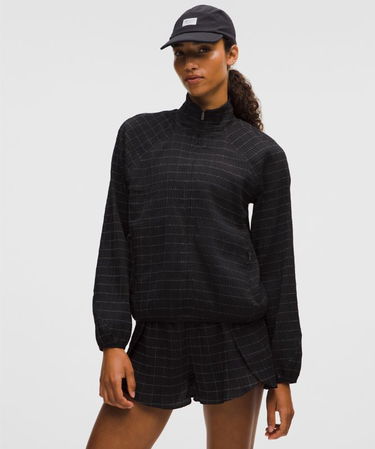 Takki lululemon Adapted State Textured Jacket Reflective Grid, Size L Musta | prod20001863, 0