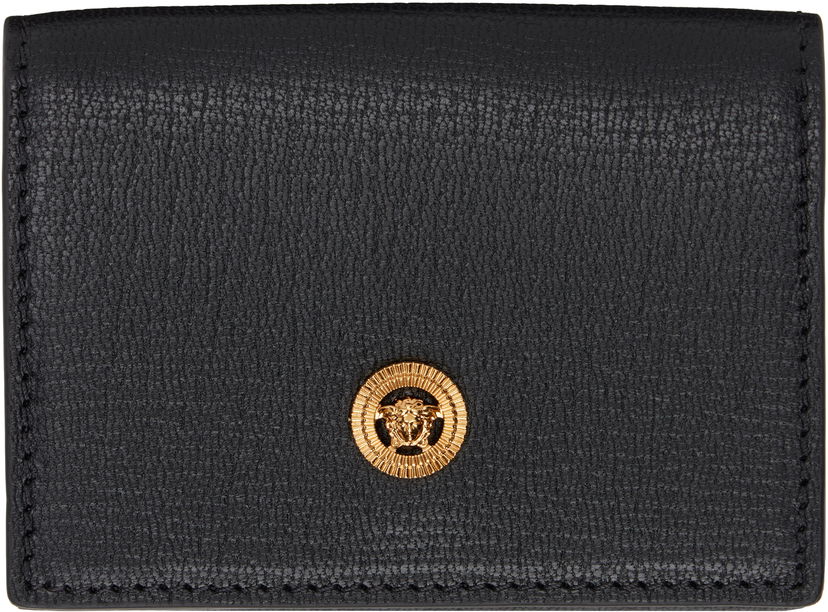 Lompakko Versace Medusa Biggie Trifold Leather Wallet Musta | 1011456_1A10544