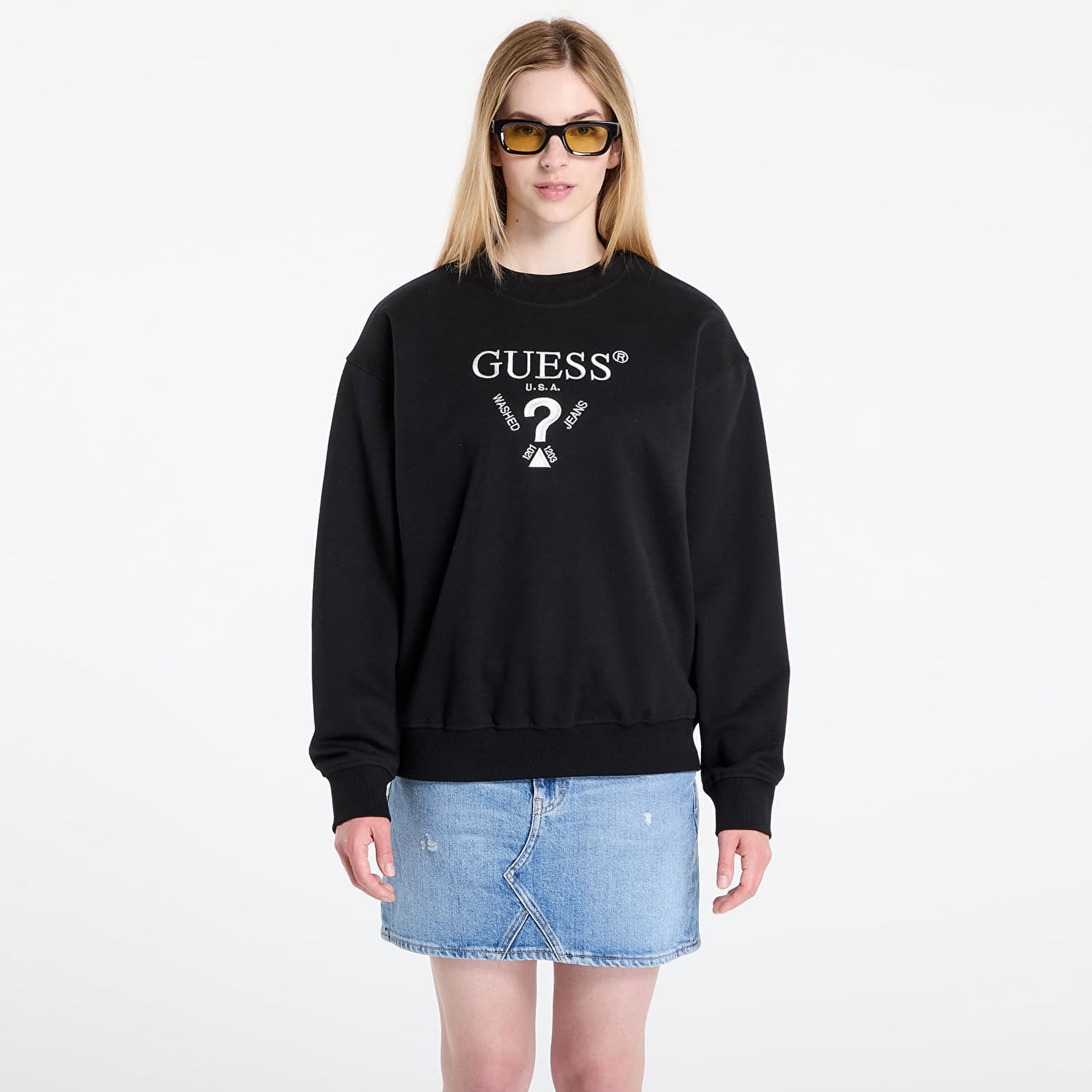 Huppari GUESS GUESS Roberta Sweatshirt Musta | V5RQ12KC3D2-FJ8N, 0