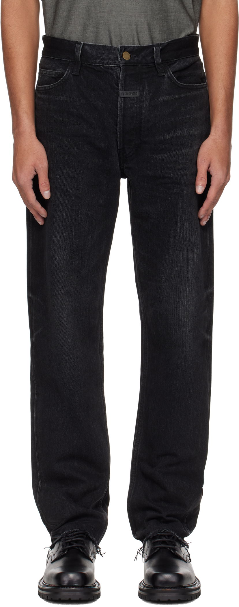 Jeans Fear of God Fear of God Classic 5 Pocket Jeans Musta | FGE240-408DNM