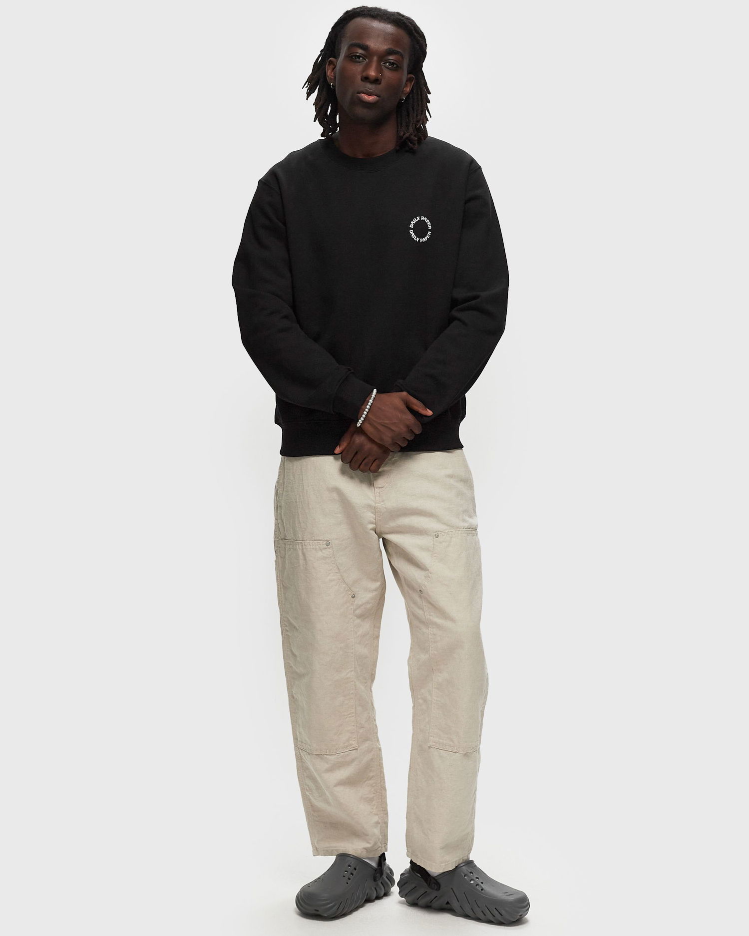 Huppari DAILY PAPER ORBIT SWEATER men Sweatshirts black in size:XXL Musta | 1000144, 1