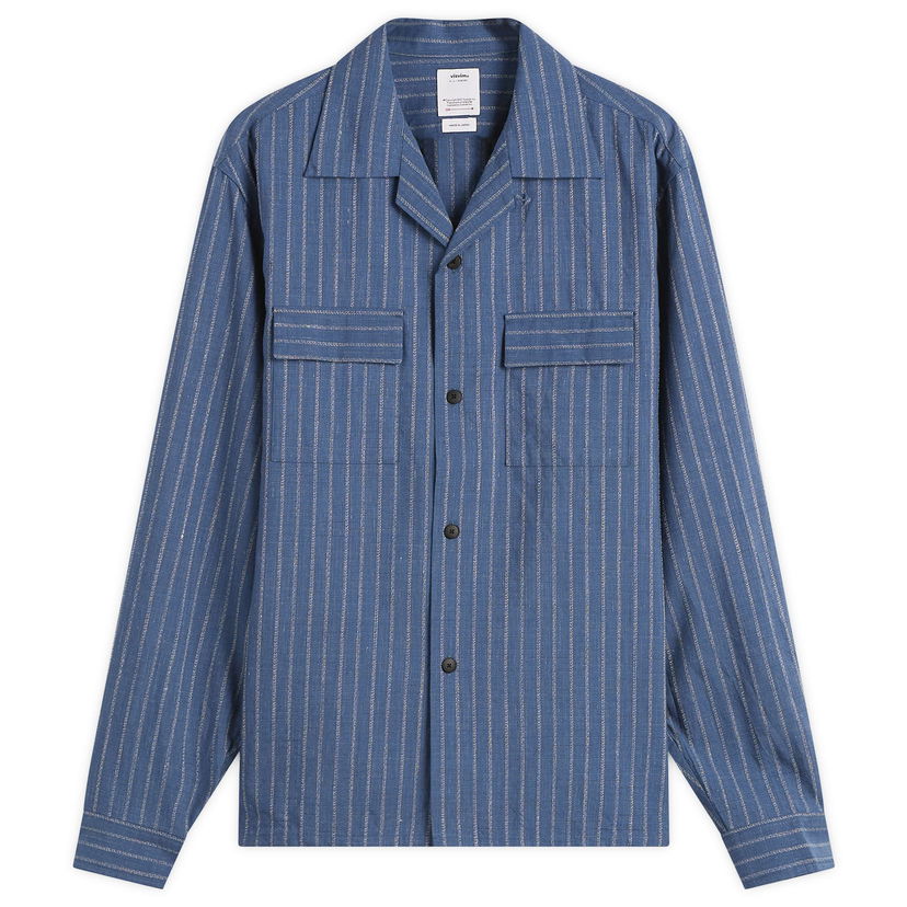 Paita visvim Keesey Stripe Shirt Sininen | 0125205011005