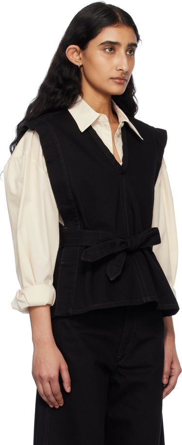 Liivi LEMAIRE Lemaire Chasuble Denim Vest Musta | TO1227 LD1004, 1