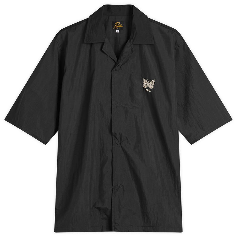 Paita Needles END. x Needles Cabana Shirt, Size Small Musta | QV1673