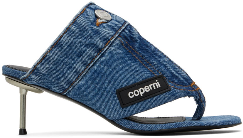 Tennarit ja kengät Coperni Open Thong Heeled Sandals Sininen | COPSH51202