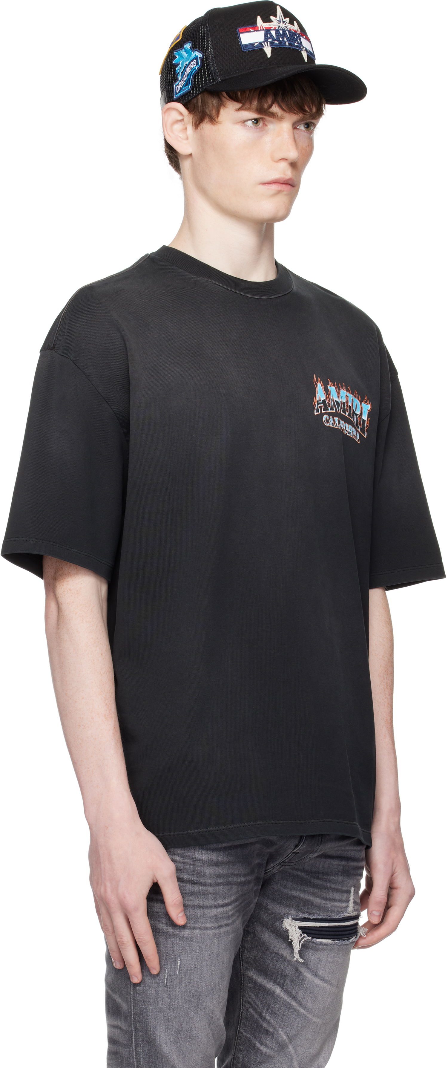T-paita AMIRI AMIRI Sunny Place Oversized T-Shirt Musta | AMJYTE1210, 1
