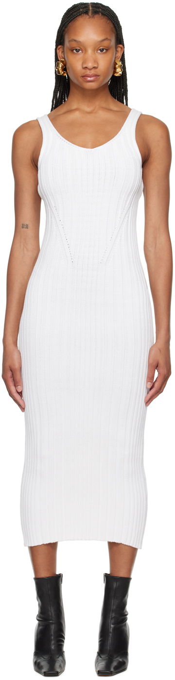 Mekko Khaite 'The Ottilie' Midi Dress Valkoinen | 9525114