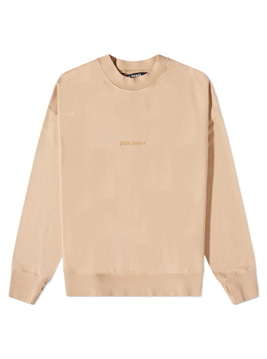 Huppari Palm Angels Reverse Logo Crew Sweat Beige | PMBA026S23FLE0046161