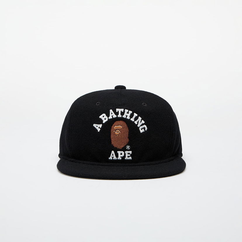 Korkki BAPE College Wool Cap Musta | 001CPK801001M BLK
