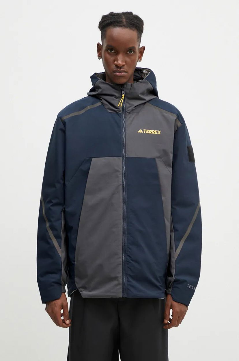 Takki adidas Originals National Geographic Oversize Coldrdy Jacket Sininen | IX7953