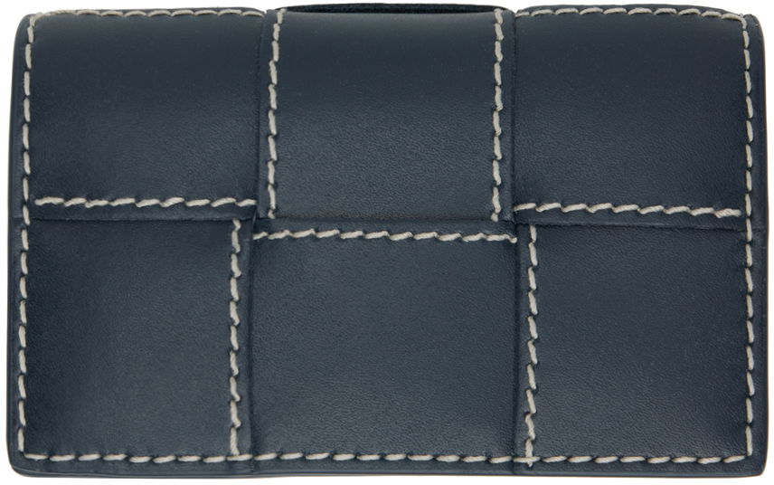 Lompakko Bottega Veneta Navy Cassette Business Card Case Wallet Tummansininen | 679849 V39K2 3330, 0