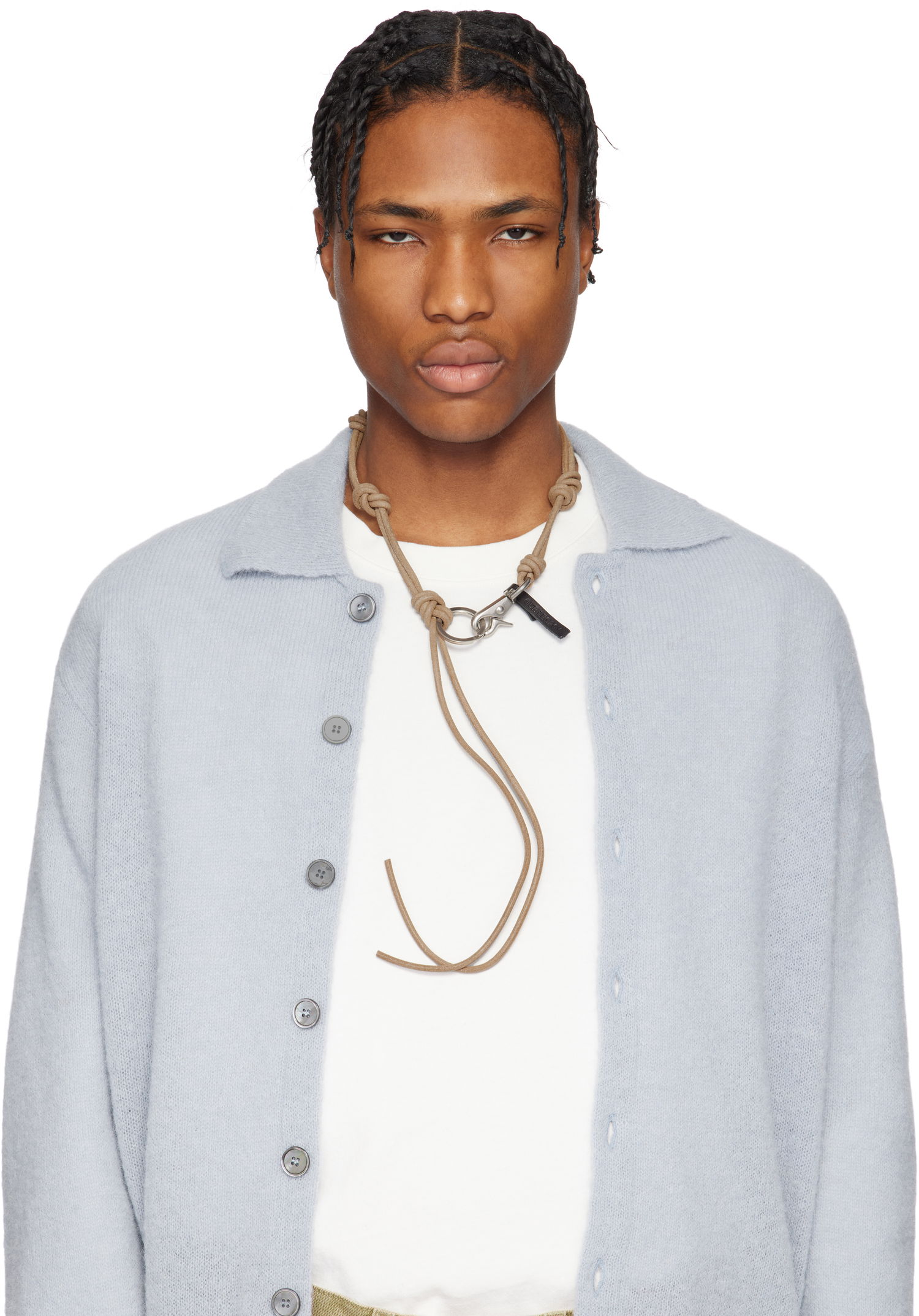 Avaimenperät OUR LEGACY Our Legacy Udon Ladon Suede Necklace Beige | A4248ULN, 1