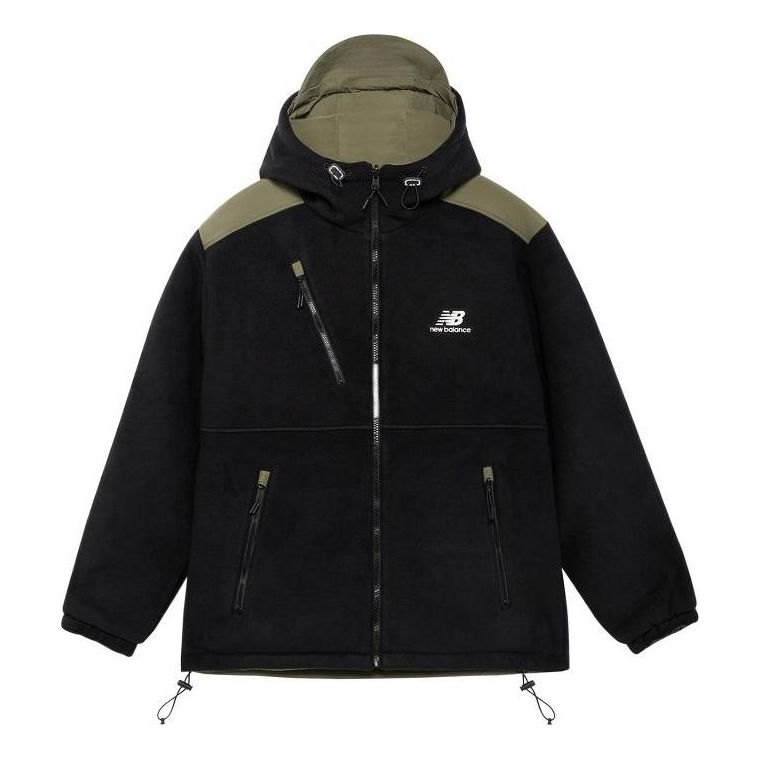 Parka New Balance Reversible Logo Jacket Musta | AMJ23317-BK