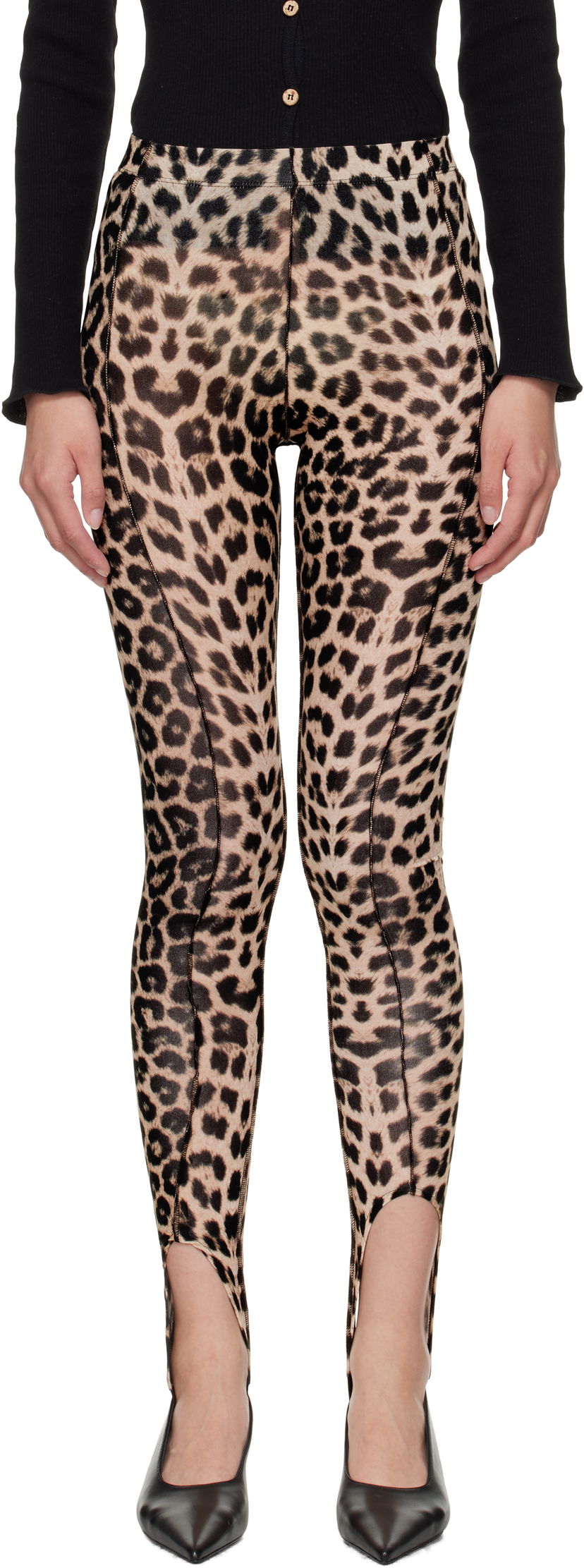 Leggingsit Baserange Baserange Sync Stirrup Leggings Ruskea | PASL-CI-AU25