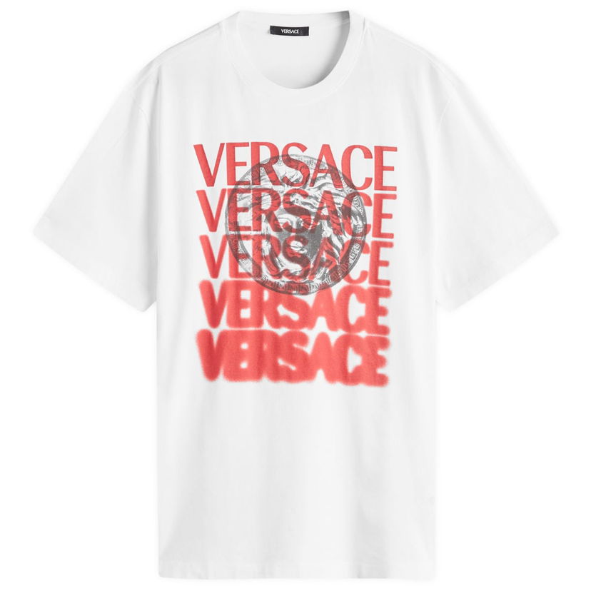 T-paita Versace Medusa Medallion Print T-Shirt Valkoinen | 1013302-1A12439-2W580