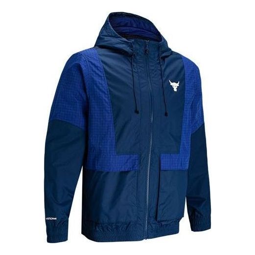 Huppari Under Armour Project Rock Men's Windbreaker Sininen | 1367075-404