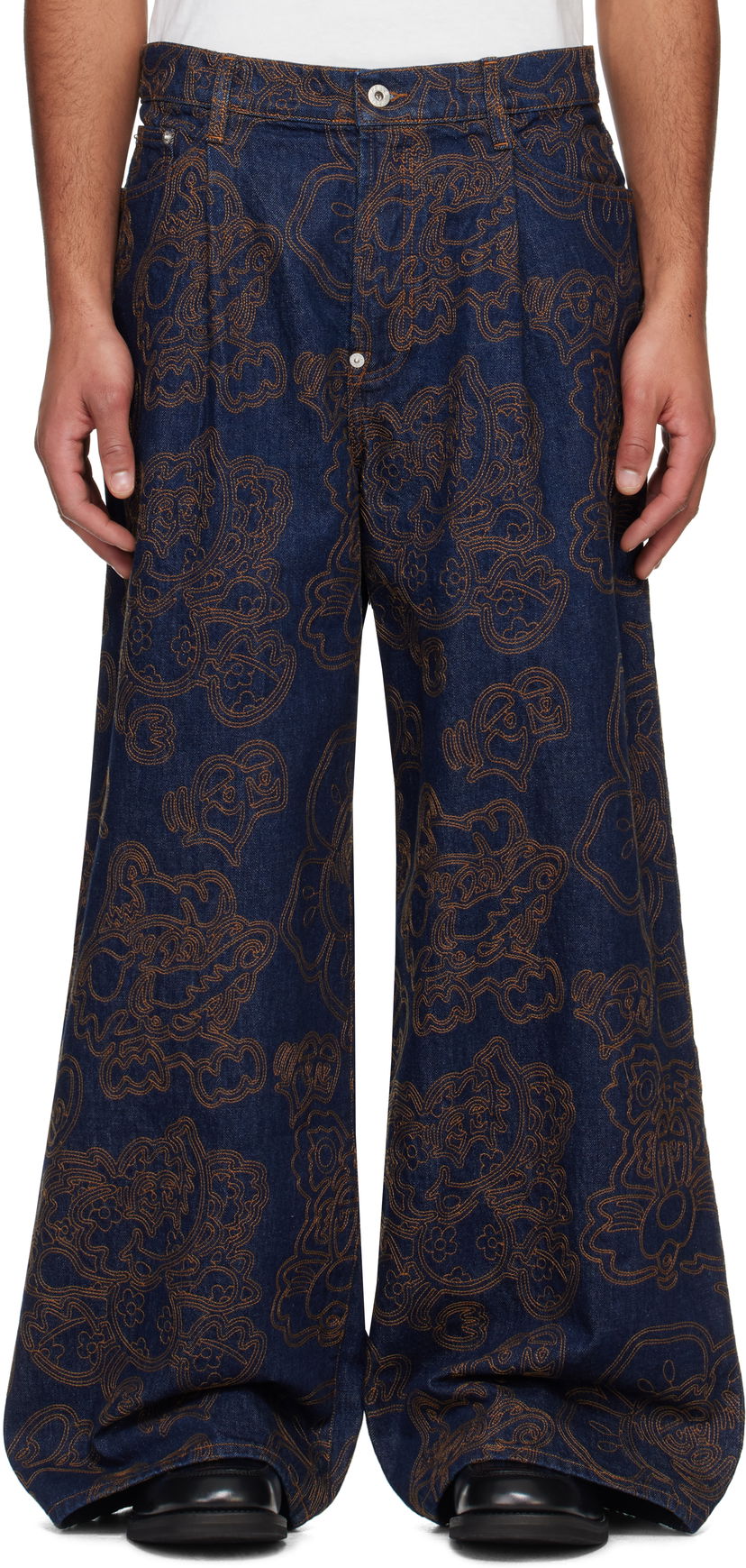 Jeans KENZO Kenzo Paris VERDY Edition Buggy Fit Jeans Sininen | FF55DP4196V1