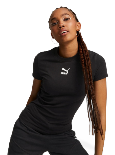 T-paita Puma Classics Slim T-Shirt Musta | 535610_01
