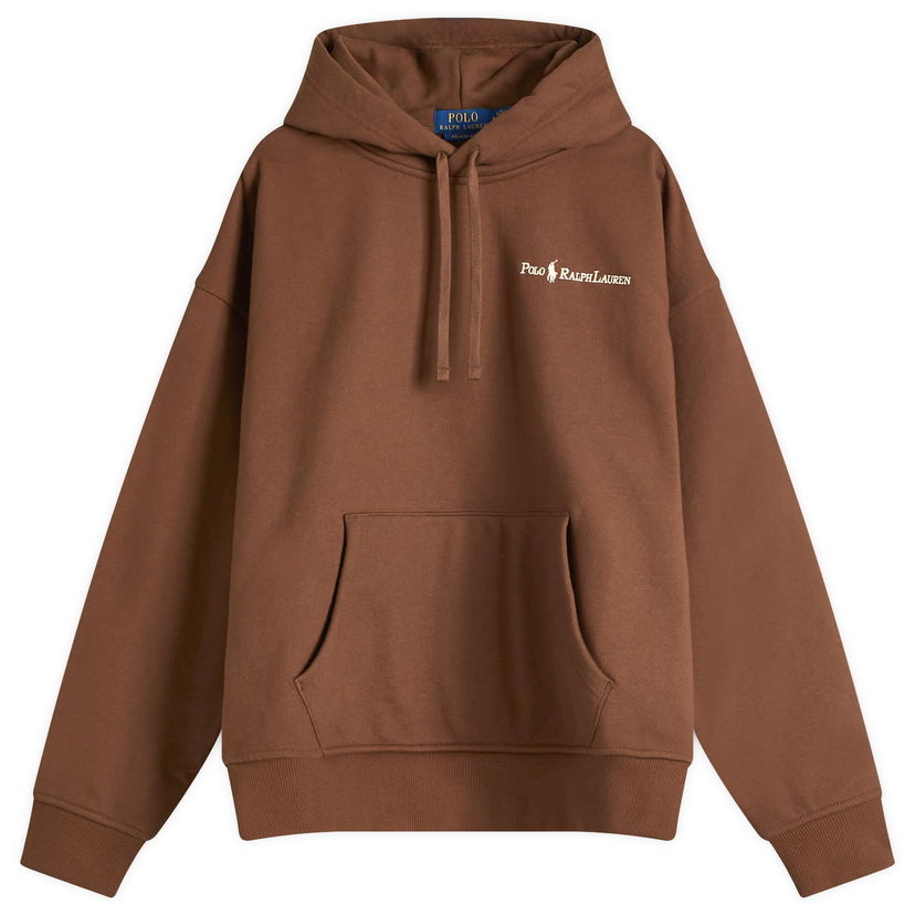 Huppari Polo by Ralph Lauren Ralph Lauren Heavyweight Fleece Logo Hoodie Ruskea | 710961135001