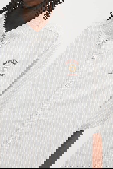 Paita AAPE by A Bathing Ape AAPE Now Short Sleeve Button-Down Shirt Harmaa | AAPSRM8517XXO, 3