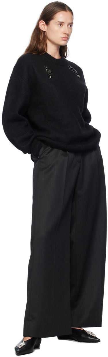 Villapaita Simone Rocha Simone Rocha Embellished Sweater Musta | MIMK4WTB 0657, 3