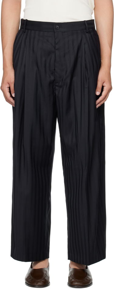 Housut HED MAYNER Hed Mayner Wool Pleated Trousers Musta | HMMB30012A-HB210, 0