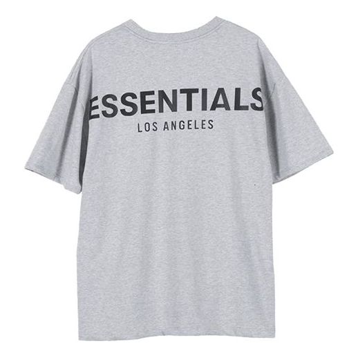 T-paita Fear of God Essentials Los Angeles Reflective Short Sleeve T-Shirt Harmaa | FOG-SS20-006