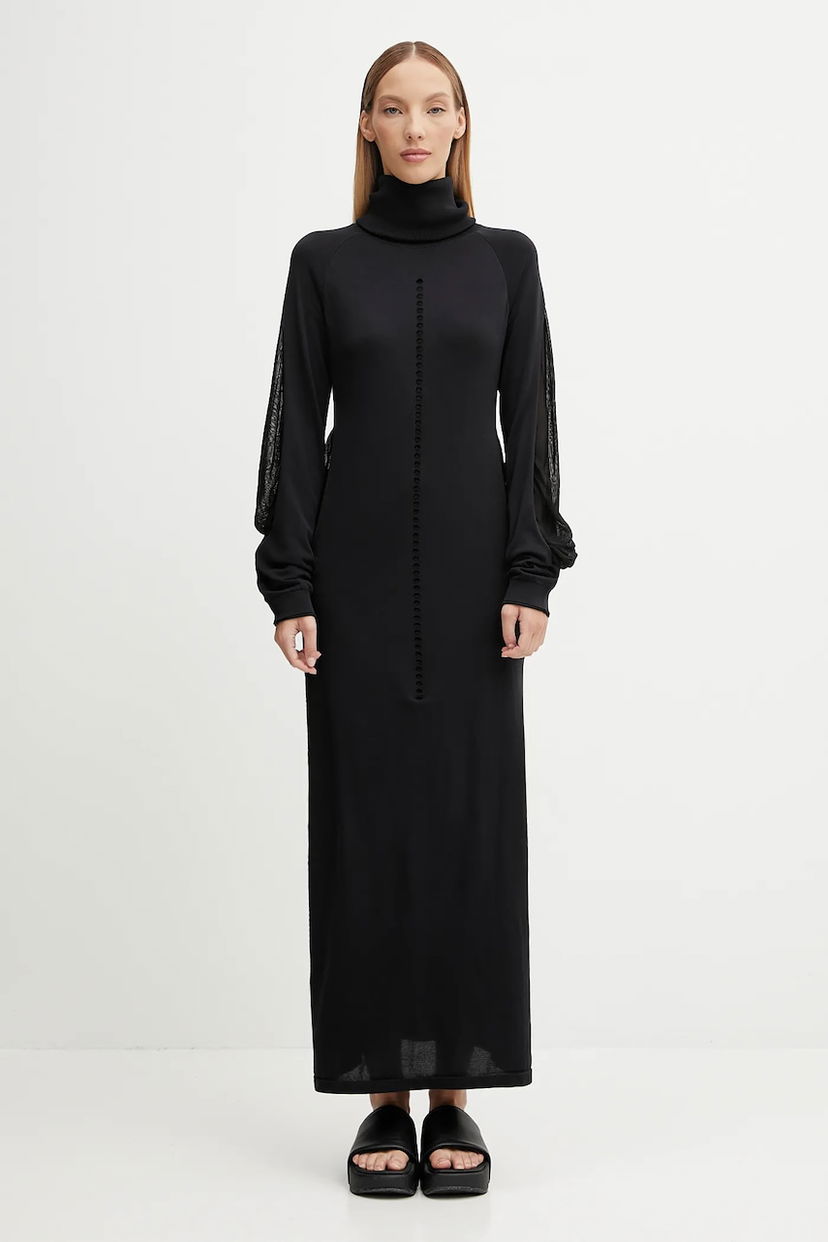 Mekko Y-3 Y-3 Maxi Hooded Knit Dress Musta | JX2300