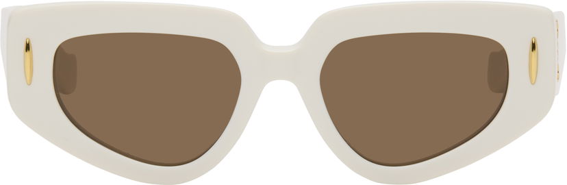 Aurinkolasit Loewe Loewe Small Butterfly Screen Sunglasses Valkoinen | LW40160IW5125E 192337224812
