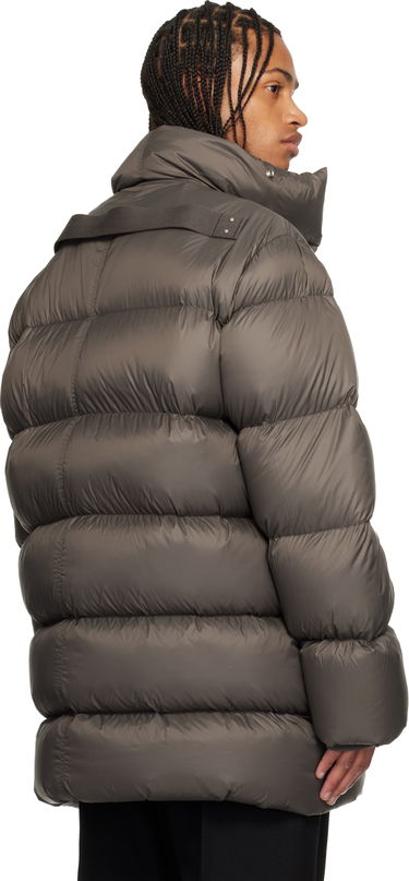 Puffer takki Rick Owens Rick Owens Concordians Turtle Neck Puffer Coat Ruskea | RU02E1791 NPD3, 2