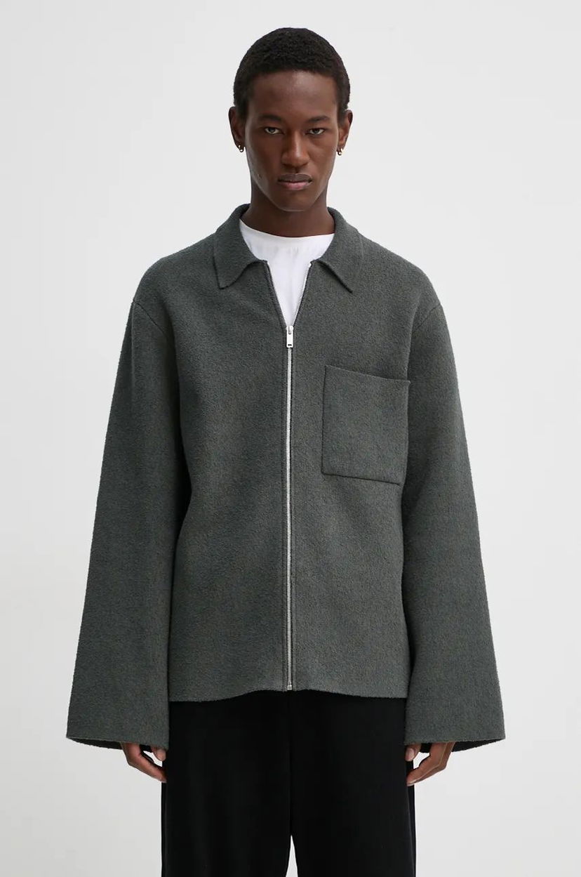 Villapaita Nanushka BELMER Zip Up Jacket Vihreä | NM24PFSW00194