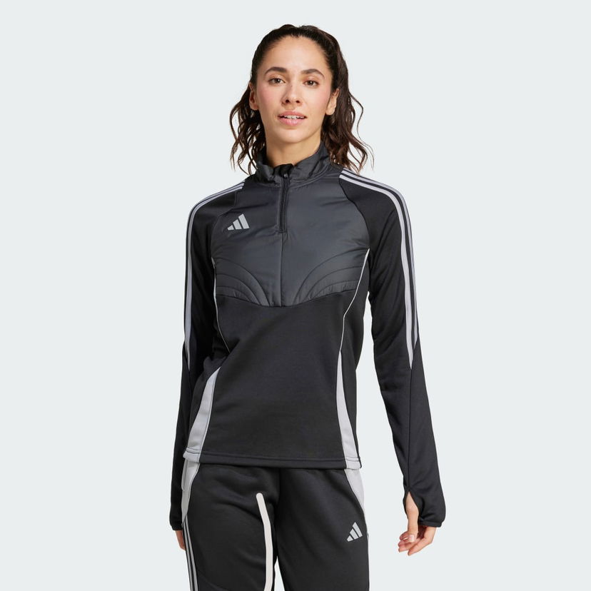 Huppari adidas Performance Black Winterized Quarter-Zip Training Top Musta | IX7886