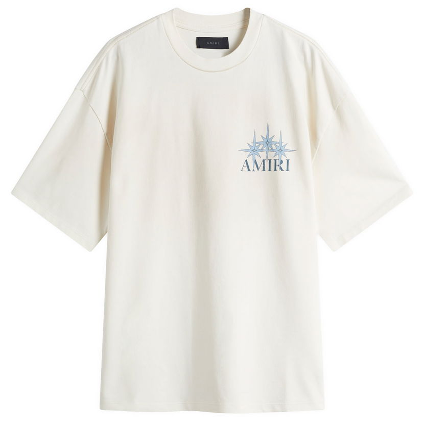 T-paita AMIRI Starburst Oversized T-Shirt, Size Large Valkoinen | AMJYTE1179-127