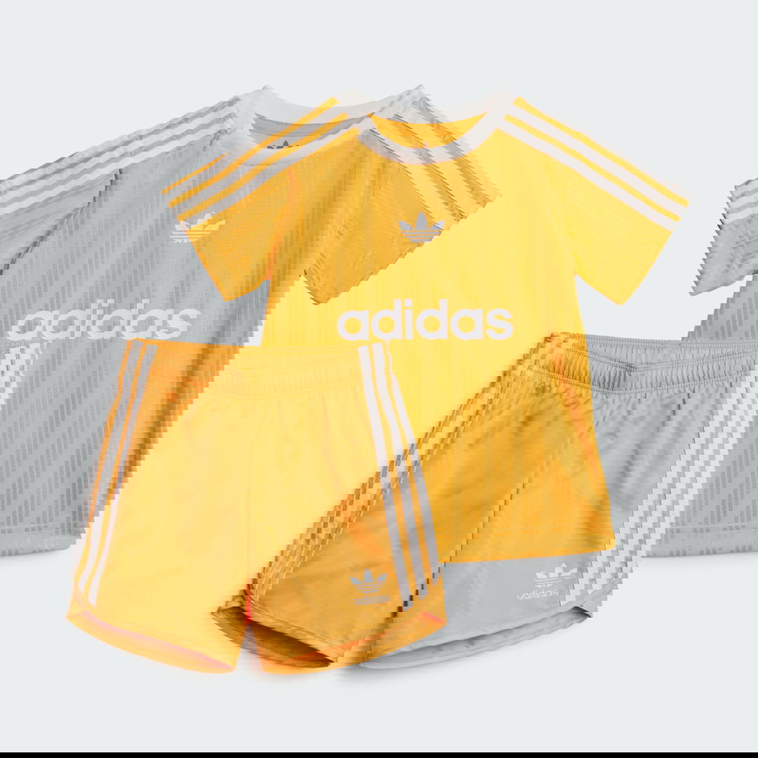 Verryttelypuku adidas Performance Football Tee Set Keltainen | JC6589, 0