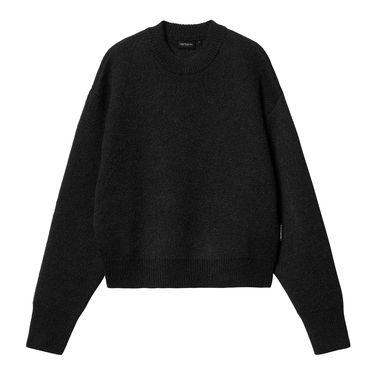 Villapaita Carhartt WIP Merton Cropped Crewneck Sweater Musta | I033910_8, 3