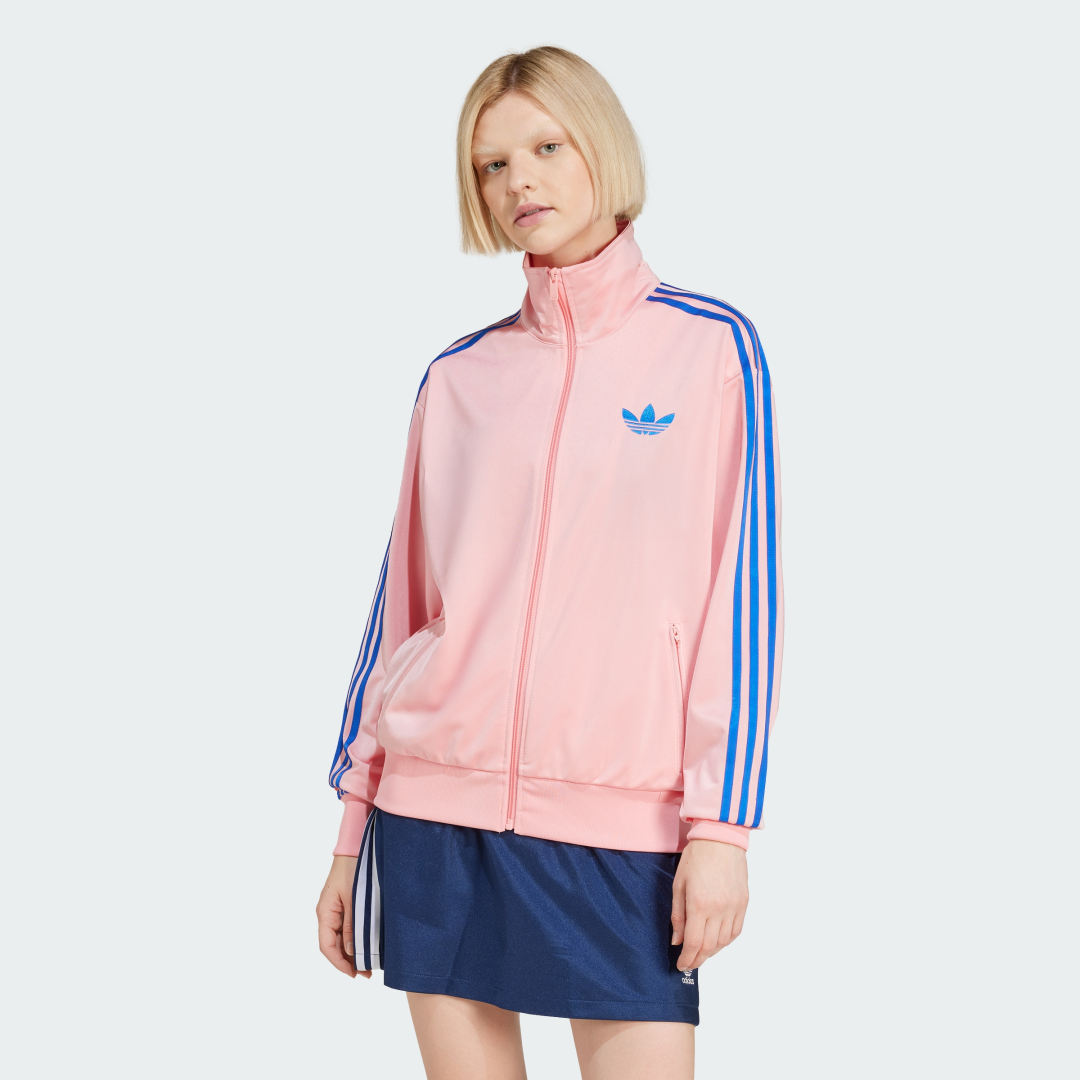Huppari adidas Performance Classic Firebird Loose Track Jacket Vaaleanpunainen | JP2302, 0