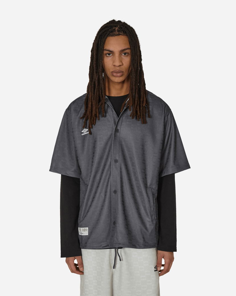 Paita Umbro Jacquard Shirt Dark Shadow Harmaa | UBMW040FA25 BLK0014