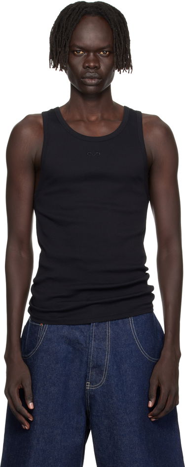 Tankkitoppi VETEMENTS Vetements Oval Logo Tank Top Musta | MH76TT120B, 0