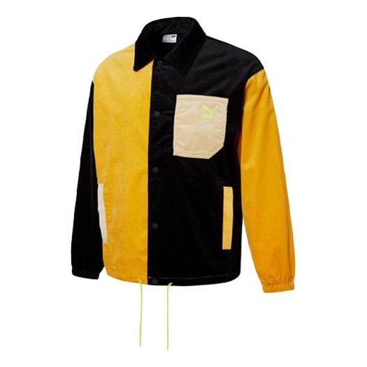 Takki Puma Cord Coach Jacket Keltainen | 534752-01