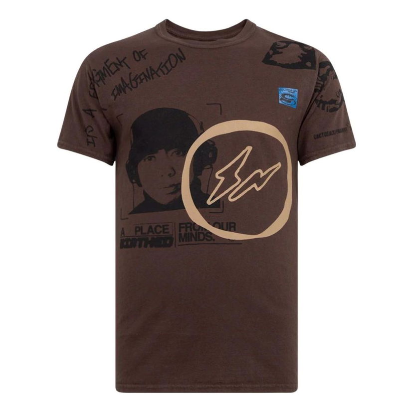 T-paita Cactus Jack by Travis Scott Travis Scott Cactus Jack x Fragment Design Hiroshi Graphic T-Shirt Ruskea | CJFR-SS03