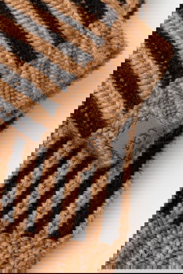 Asusteet UGG CHUNKY Knitted Striped Wool Blend Hat and Fingerless Gloves Set Monivärinen | 103605, 4