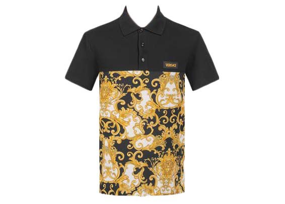 Poolopaita Versace Medusa Print Short Sleeves Polo Shirt Black/Yellow Monivärinen | 1008329-1A10595-TN5B070