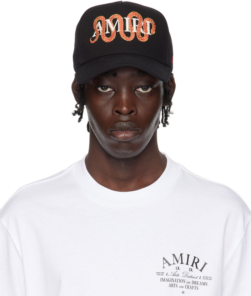 Korkki AMIRI Snake Black Cap Musta | AMHACP1040