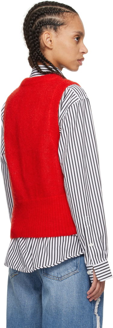 Villapaita GANNI Ganni Tie String Vest Punainen | K2344, 2