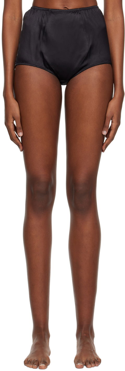 Pikkuhousut Dolce & Gabbana Black High-Rise Briefs Musta | O2A18T FUAD8