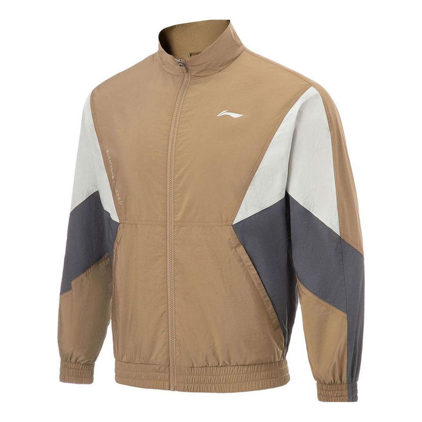 Tuulitakki Li-Ning Color Block Training Jacket Ruskea | AFDT385-7