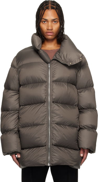 Puffer takki Rick Owens Rick Owens Concordians Turtle Neck Puffer Coat Ruskea | RU02E1791 NPD3, 0
