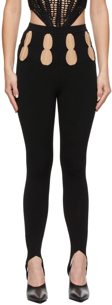 Leggingsit Dion Lee Double Stirrup Leggings Musta | C7015F21, 0