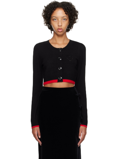 Villapaita GANNI Cropped Cardigan Musta | K2028